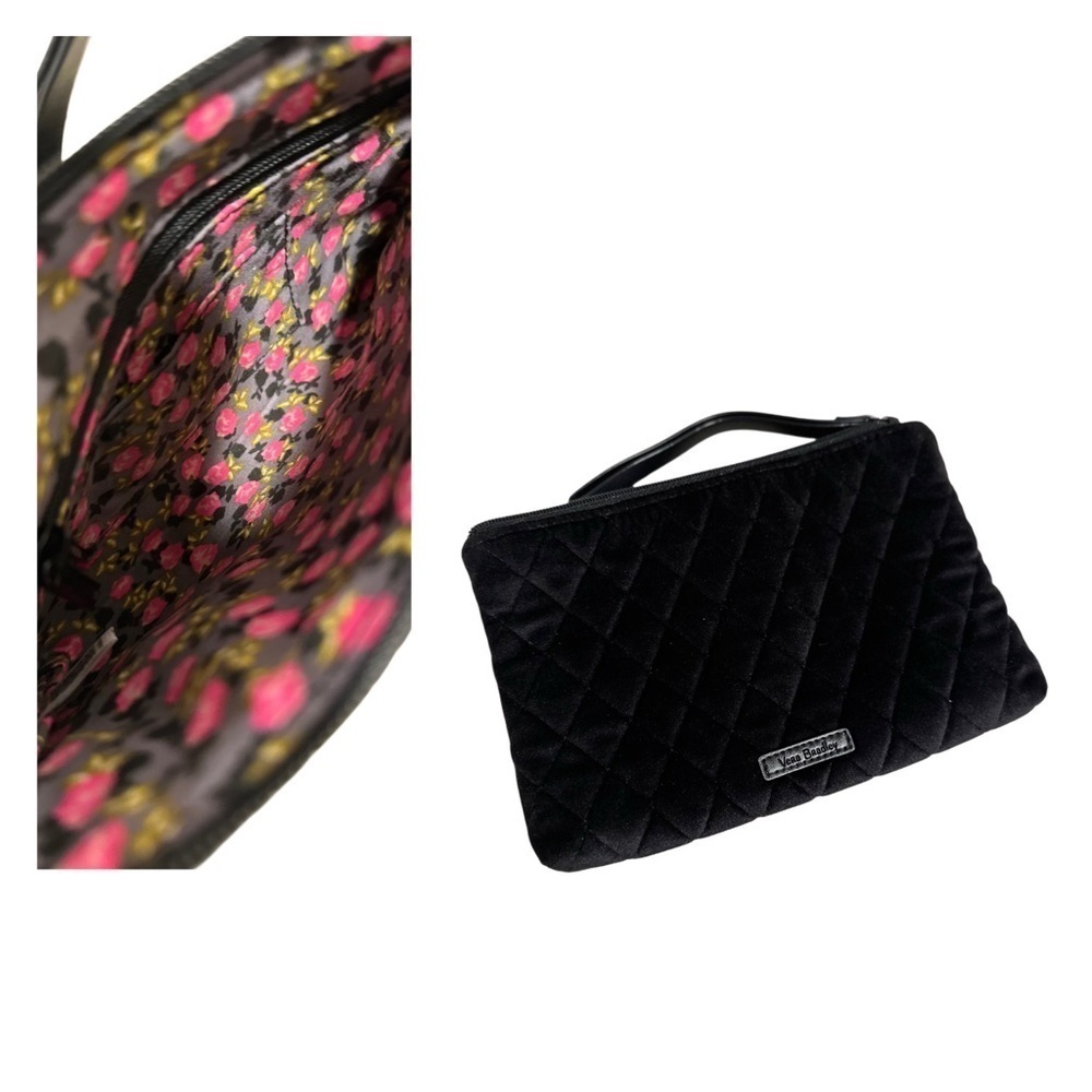 Vera Bradley Iconic Velvet Go ahead Shoulder Bag, Wristlet & Coin Purse Set - Picture 7 of 14
